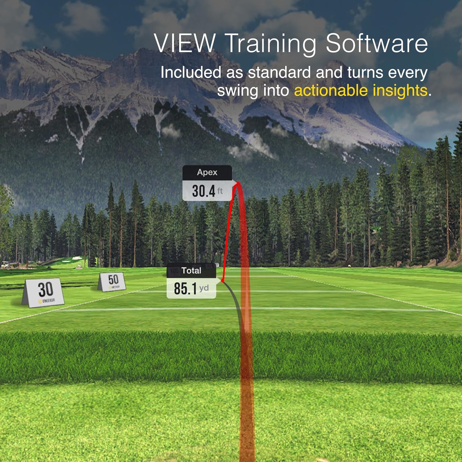 EYE MINI CORE Golf Launch Monitor & Simulator, 15 Ball Data Points, Near-Zero Latency, Works with Gspro, TGC19 & E6