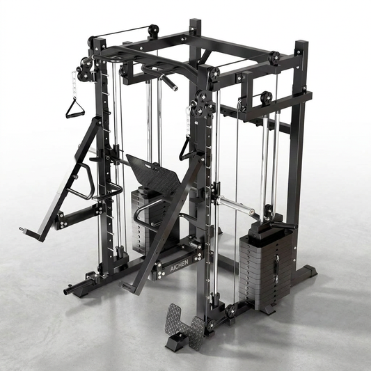 Commercial Gym Fitness Equipment Squat Rack Power Multi Functional Smith Machine — Studio Shot