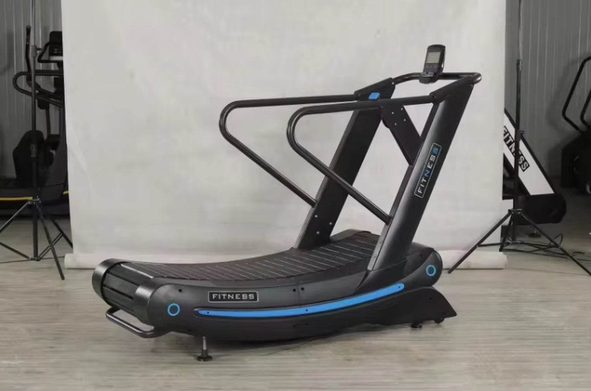 Fitness Gym Equipment Unpowered Air Runner Curved Treadmill Machine Unplugged Manual Treadmill for Compact Gym Setup