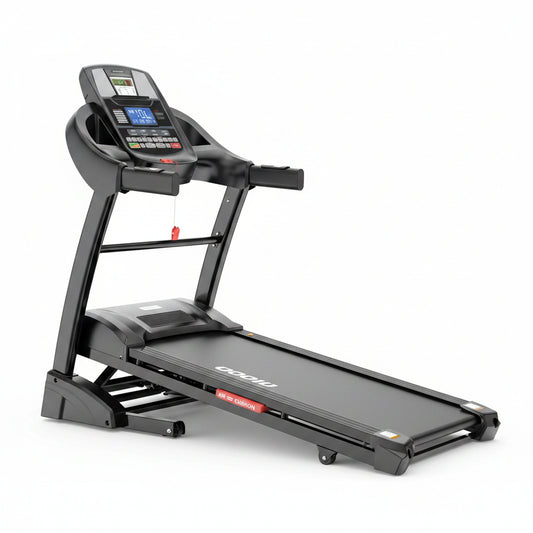 4.5HP Folding Treadmill for Home with 15 Auto Incline, Smart APP, 300Lbs, Hifi Bluetooth Speakers, 64 Programs, 10MPH Speed, Foldable Eletreadmill Running Machine, Knee Strap Gift
