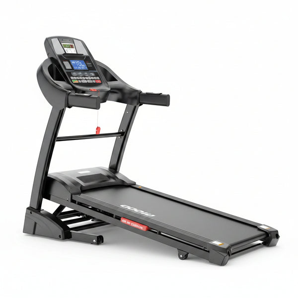 4.5HP Folding Treadmill for Home with 15 Auto Incline, Smart APP, 300Lbs, Hifi Bluetooth Speakers, 64 Programs, 10MPH Speed, Foldable Eletreadmill Running Machine, Knee Strap Gift