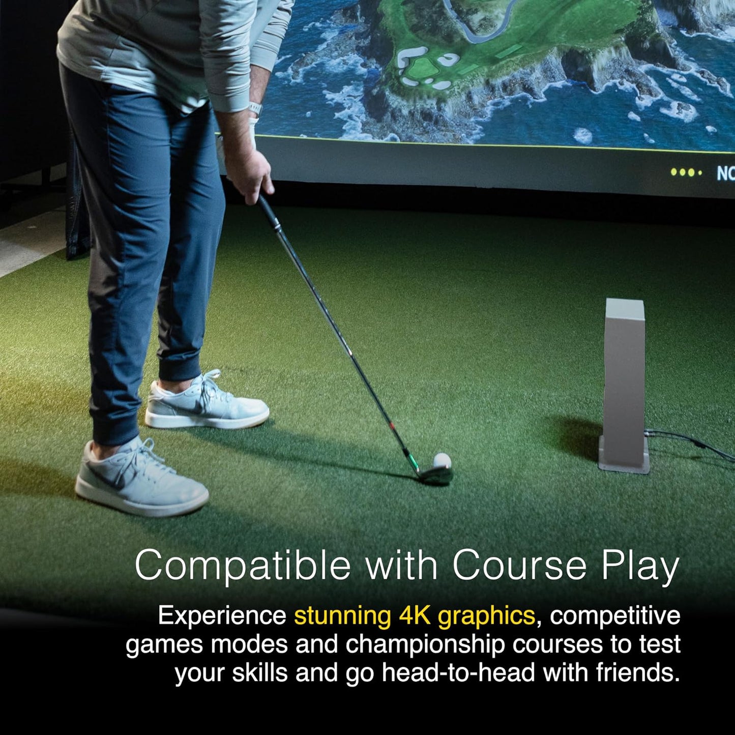 EYE MINI CORE Golf Launch Monitor & Simulator, 15 Ball Data Points, Near-Zero Latency, Works with Gspro, TGC19 & E6